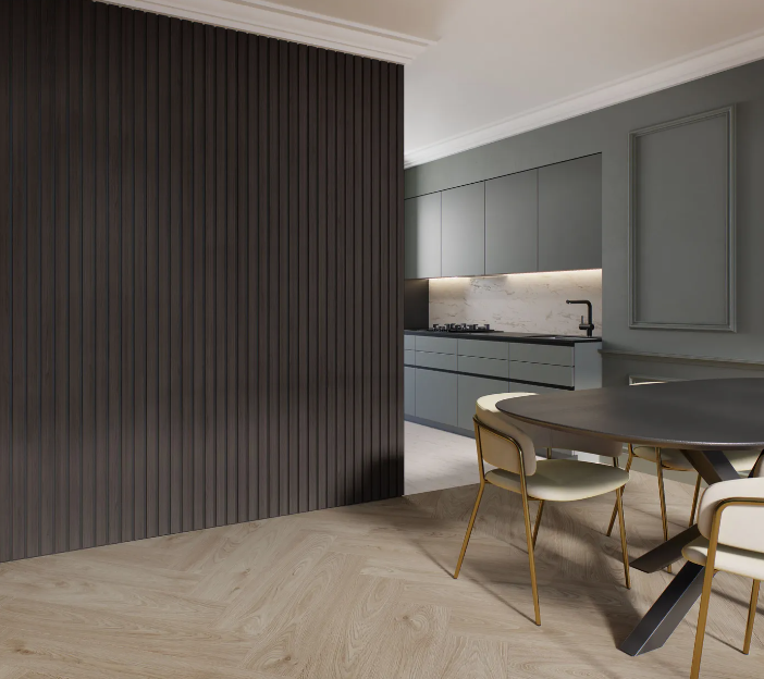 Decowall Acoustic Advanced Deluxe - Antraciet - 260x30cm - 2 stuks