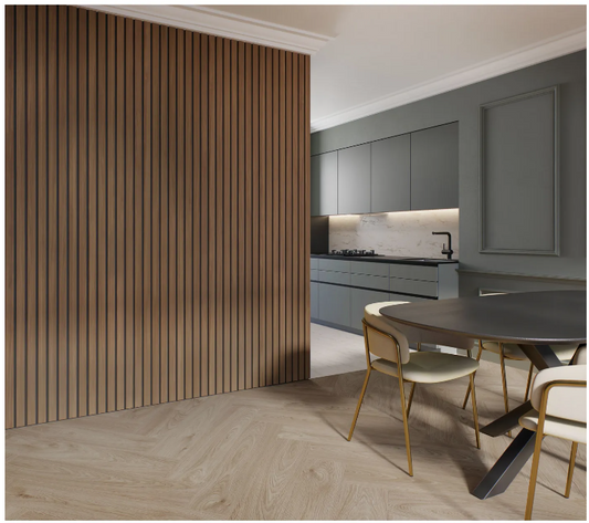 Decowall Acoustic Advanced Deluxe - Amandel - 260x30cm - 2 stuks